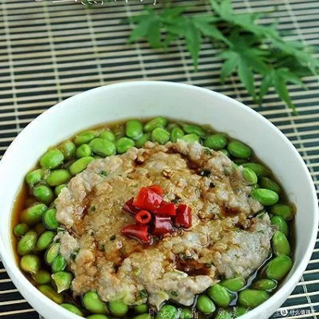 厨房DIY,轻松做美味,毛豆蒸肉饼