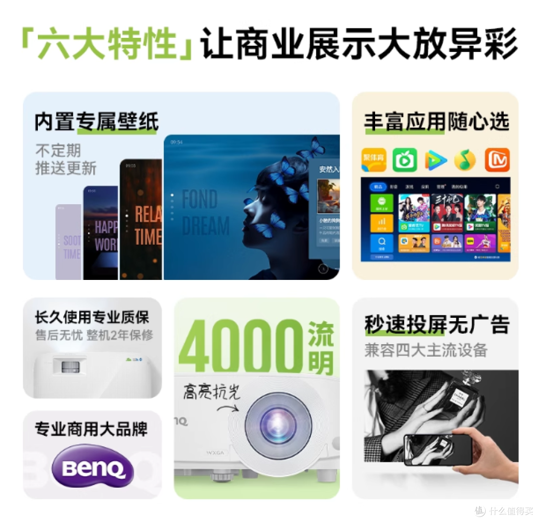 明基 E0688 高亮智能投影仪,商业投影新宠