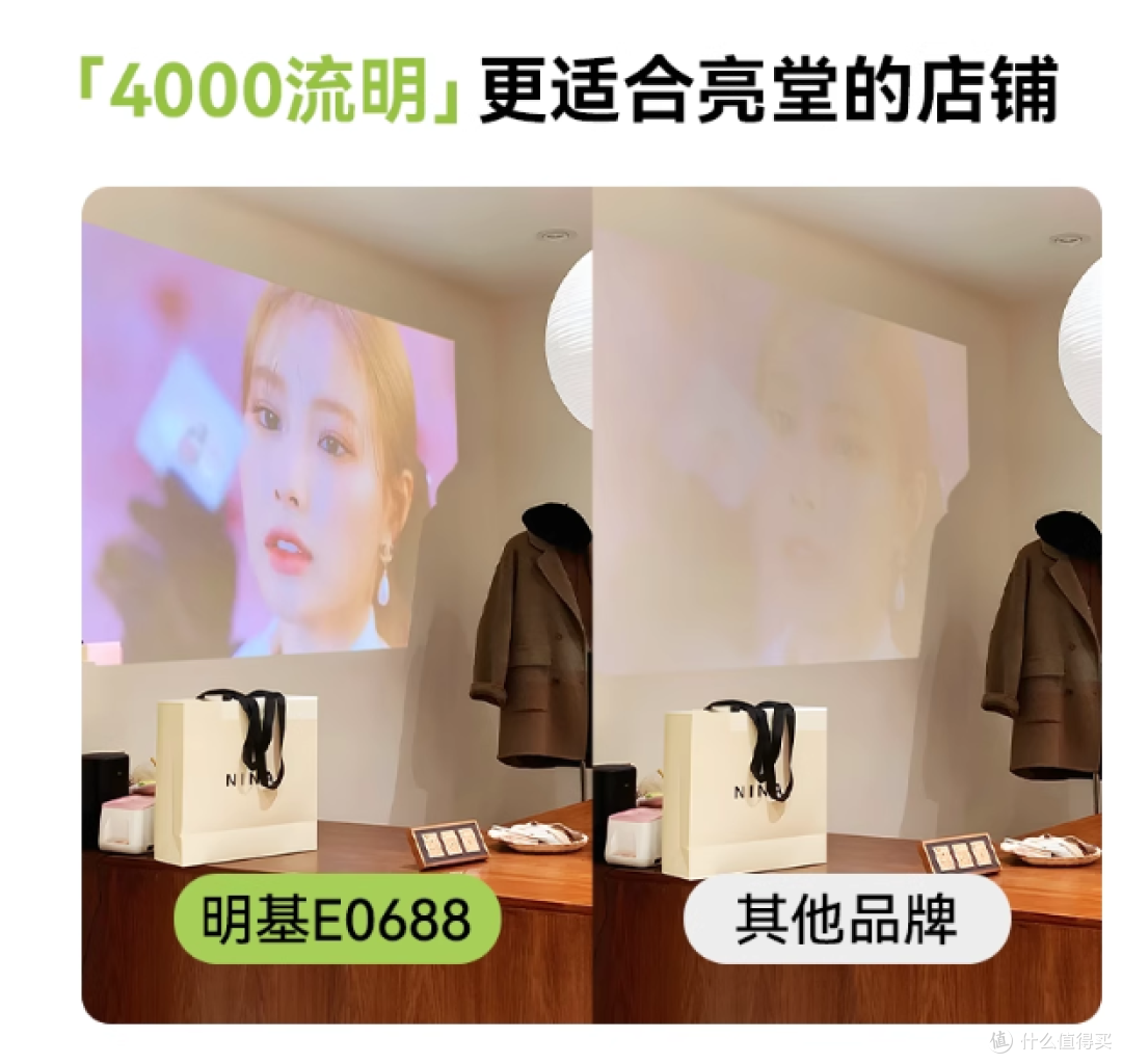 明基 E0688 高亮智能投影仪,商业投影新宠