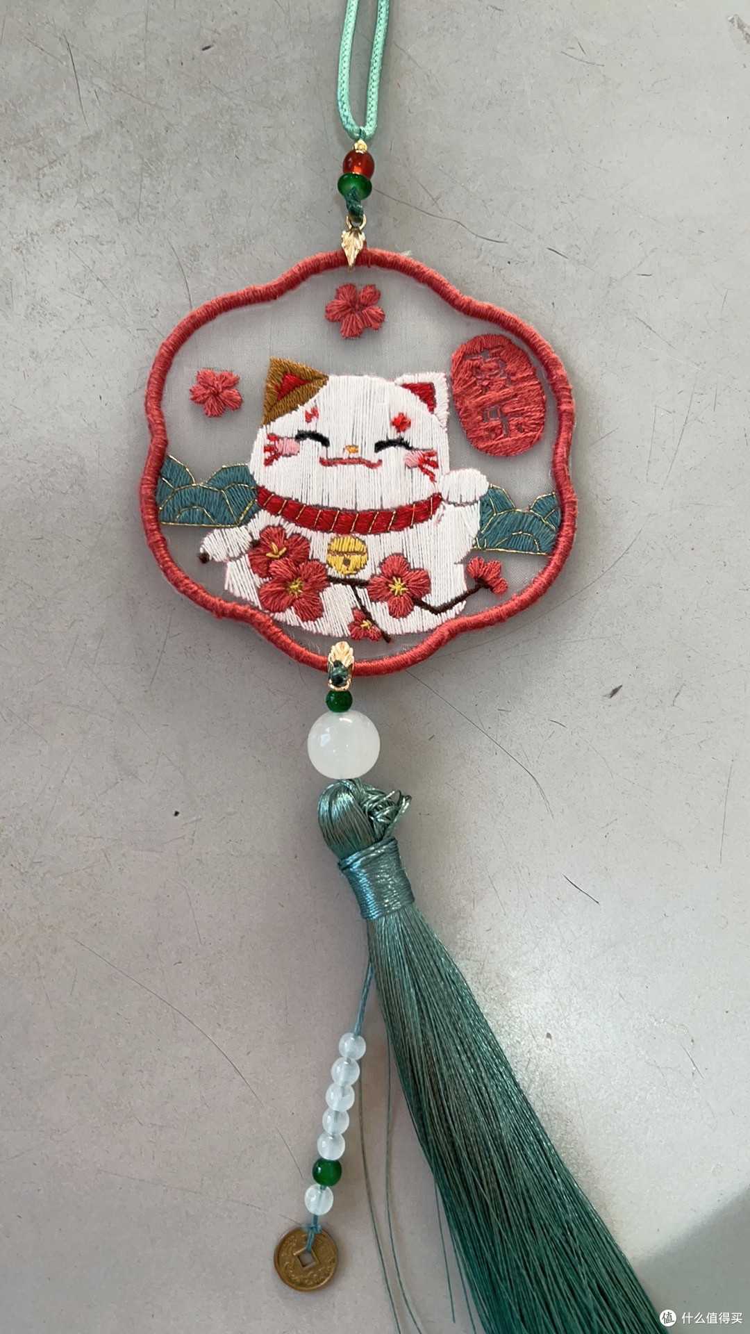 针脚里的心意——我的古风十字绣平安符初体验