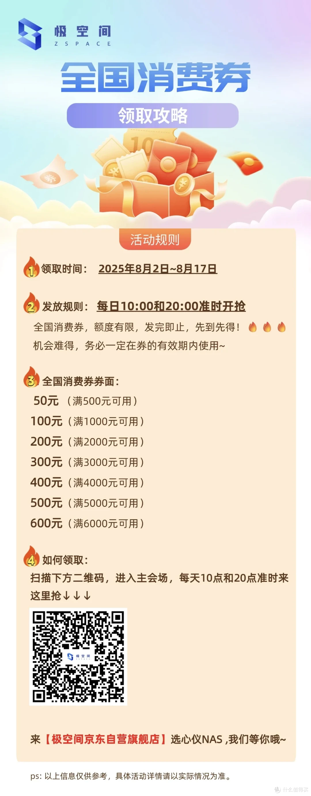【国补平替】极空间暑期大促来了,抢“消费券”可享受折上折