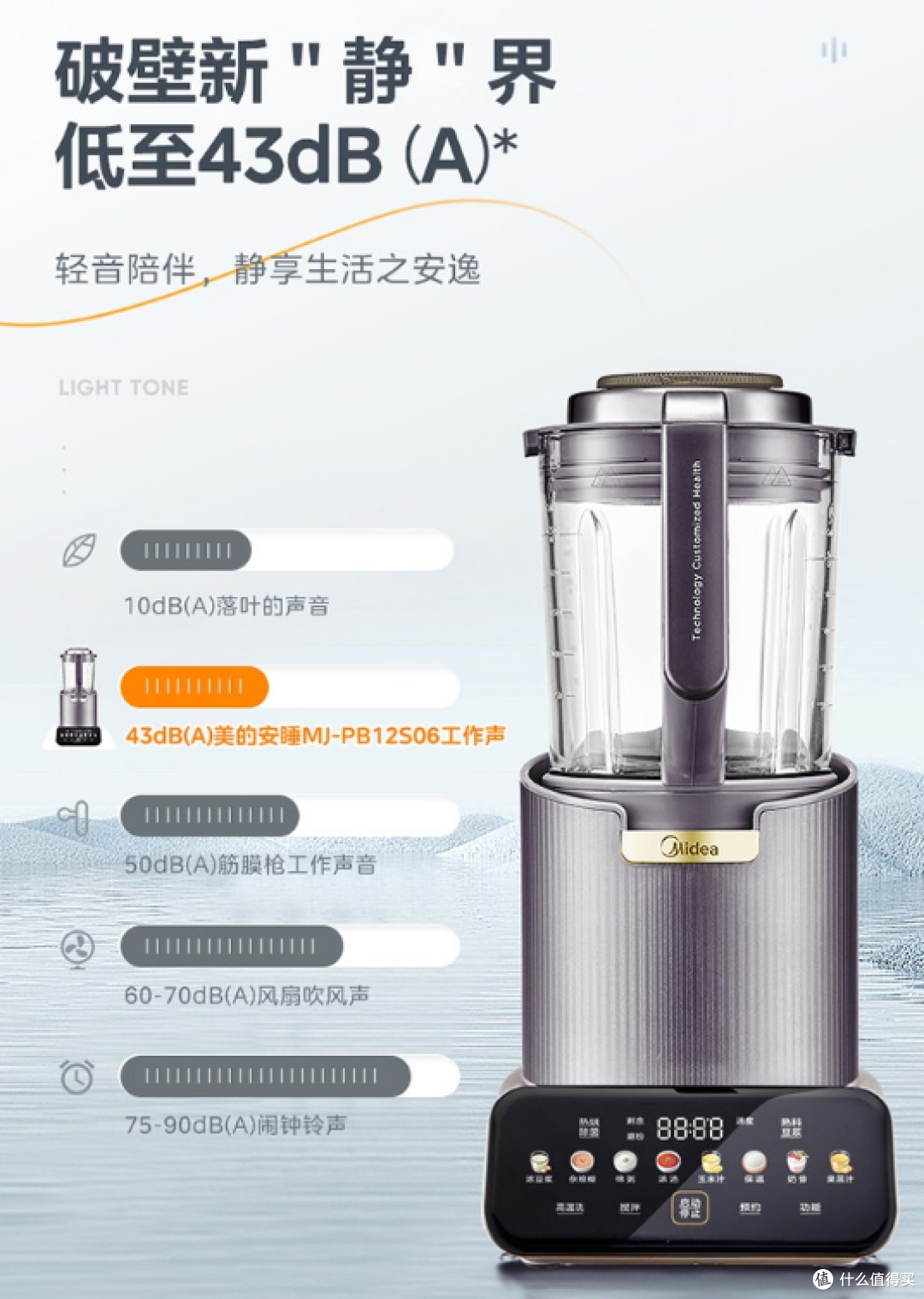 美的 MJ-PB12S06 破壁机:家庭营养美食的全能助手