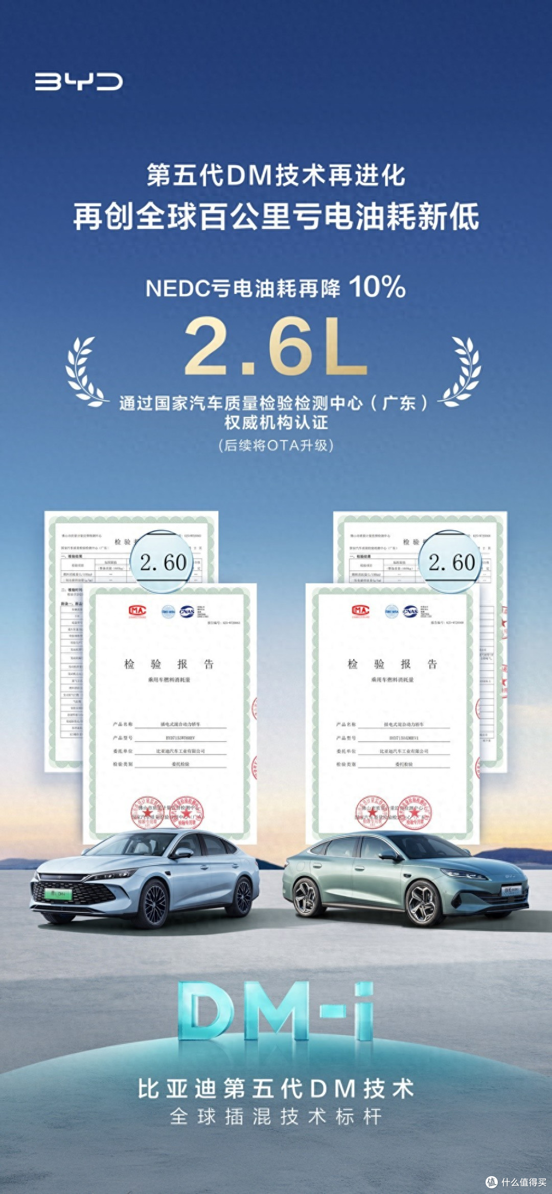 比亚迪DM技术再升级,2.6L油耗创全球低,技术进阶让用户出行更省