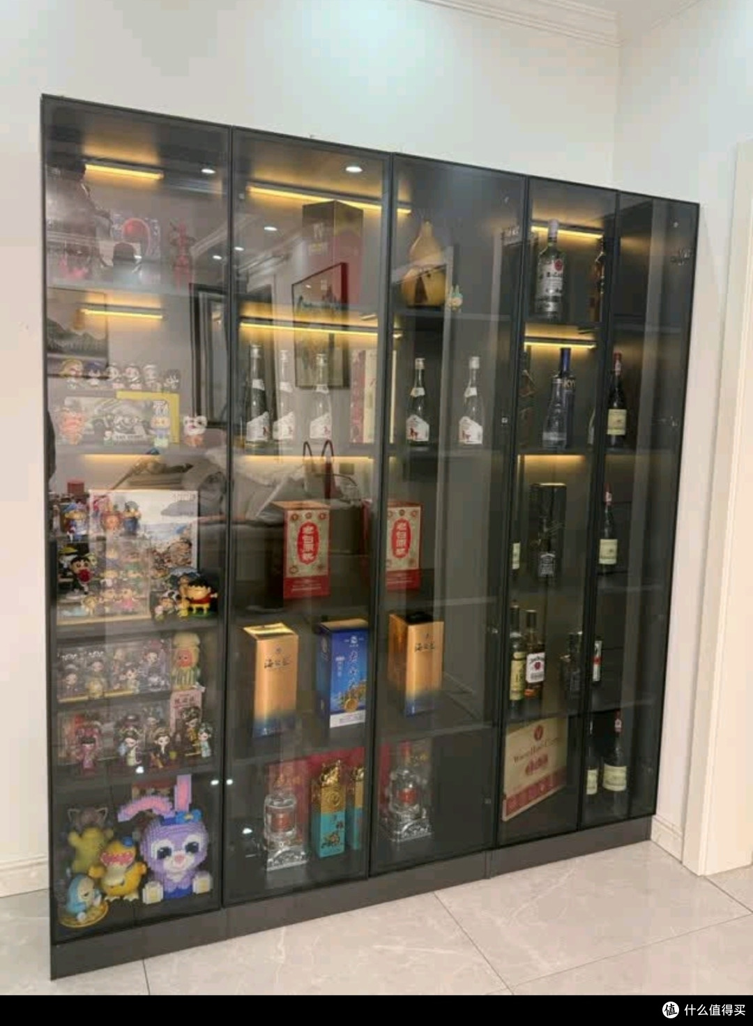 莀晞家居酒柜 客厅酒柜家用落地餐边柜储物柜展示柜简约带