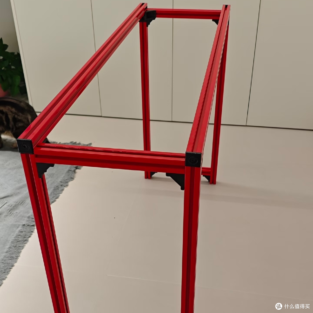 铝型材玻璃面板小边桌diy
