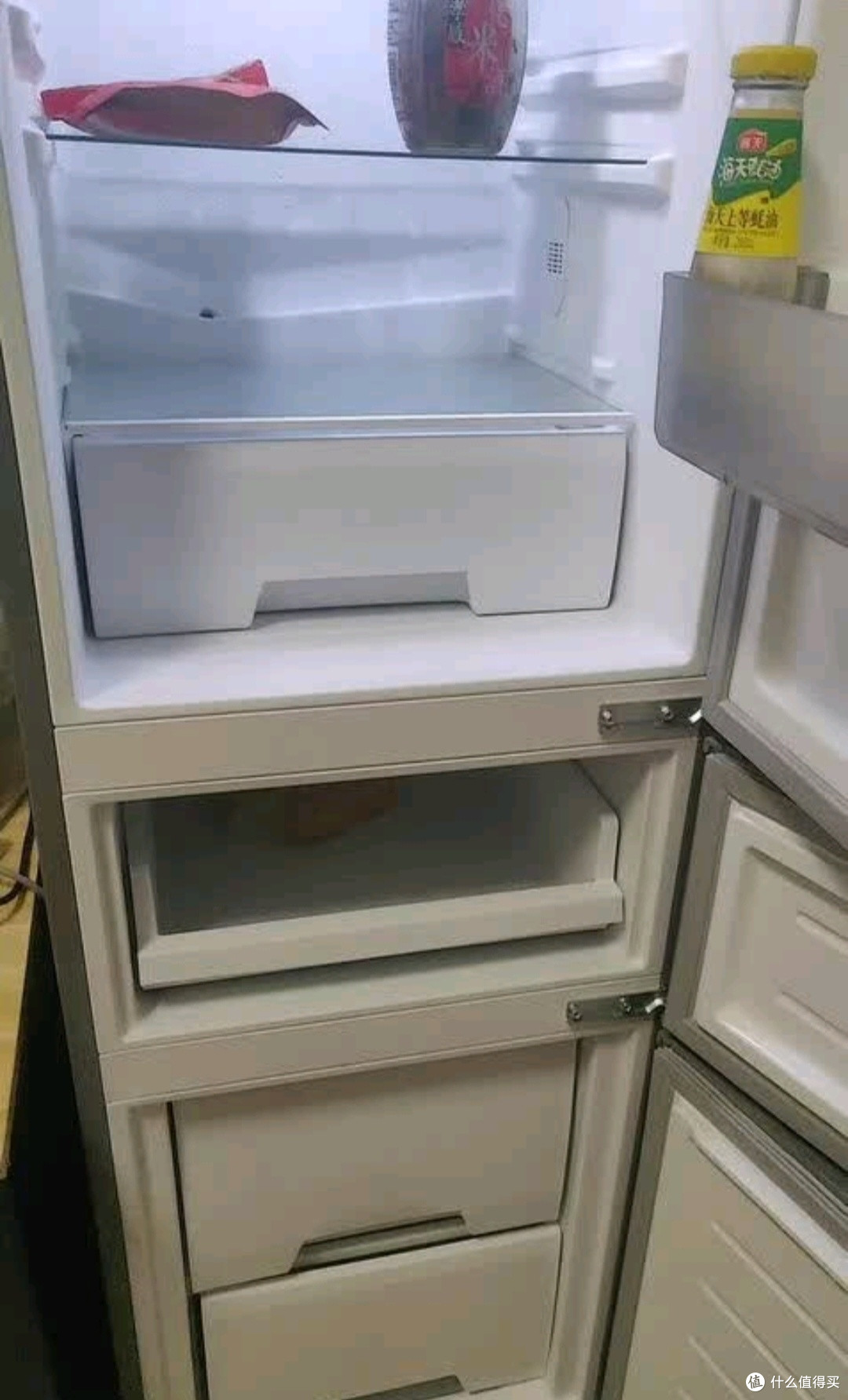 华凌美的出品国家补贴家用家电冰箱二级能效节能低霜三门三开