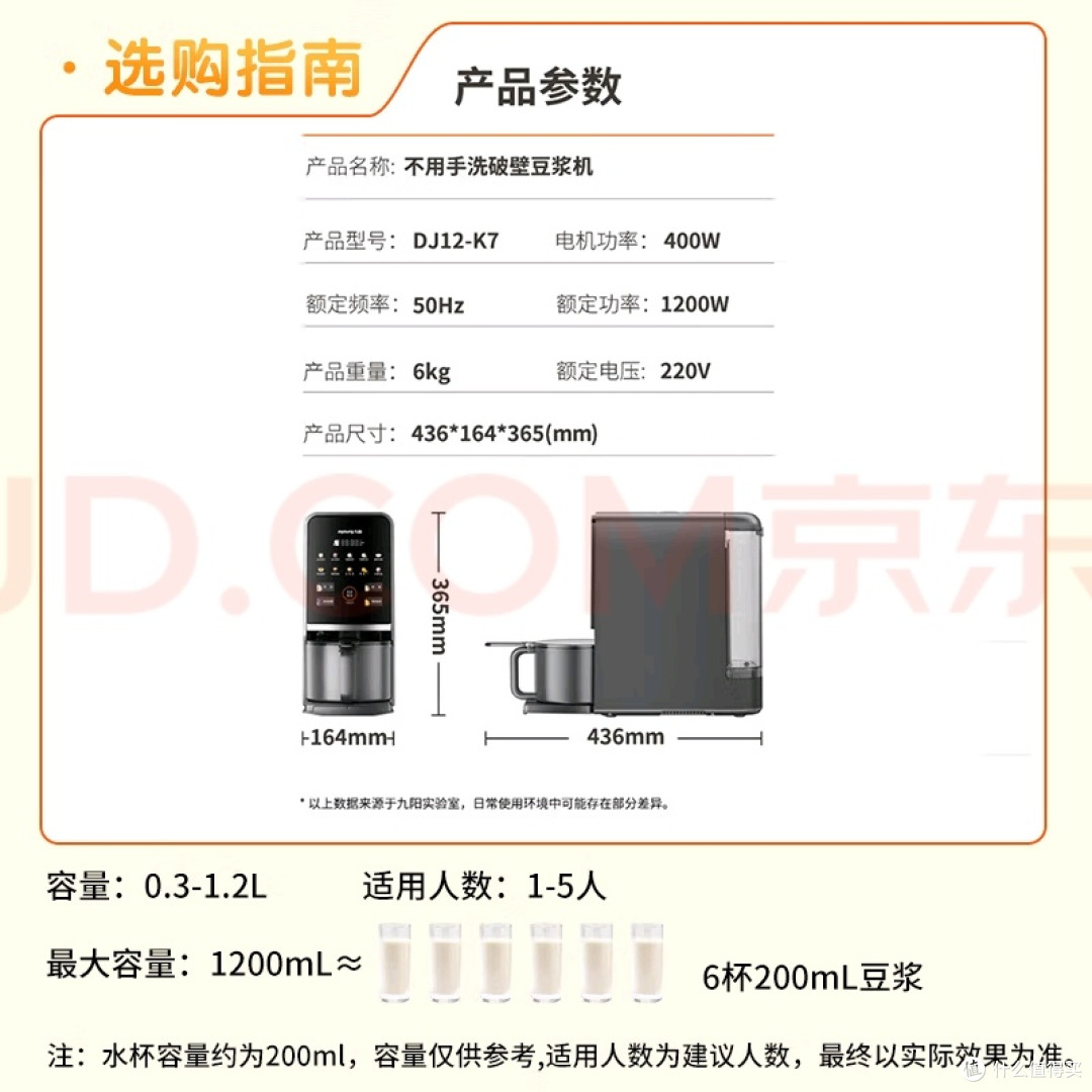 九阳K7豆浆机:简约设计与实用功能