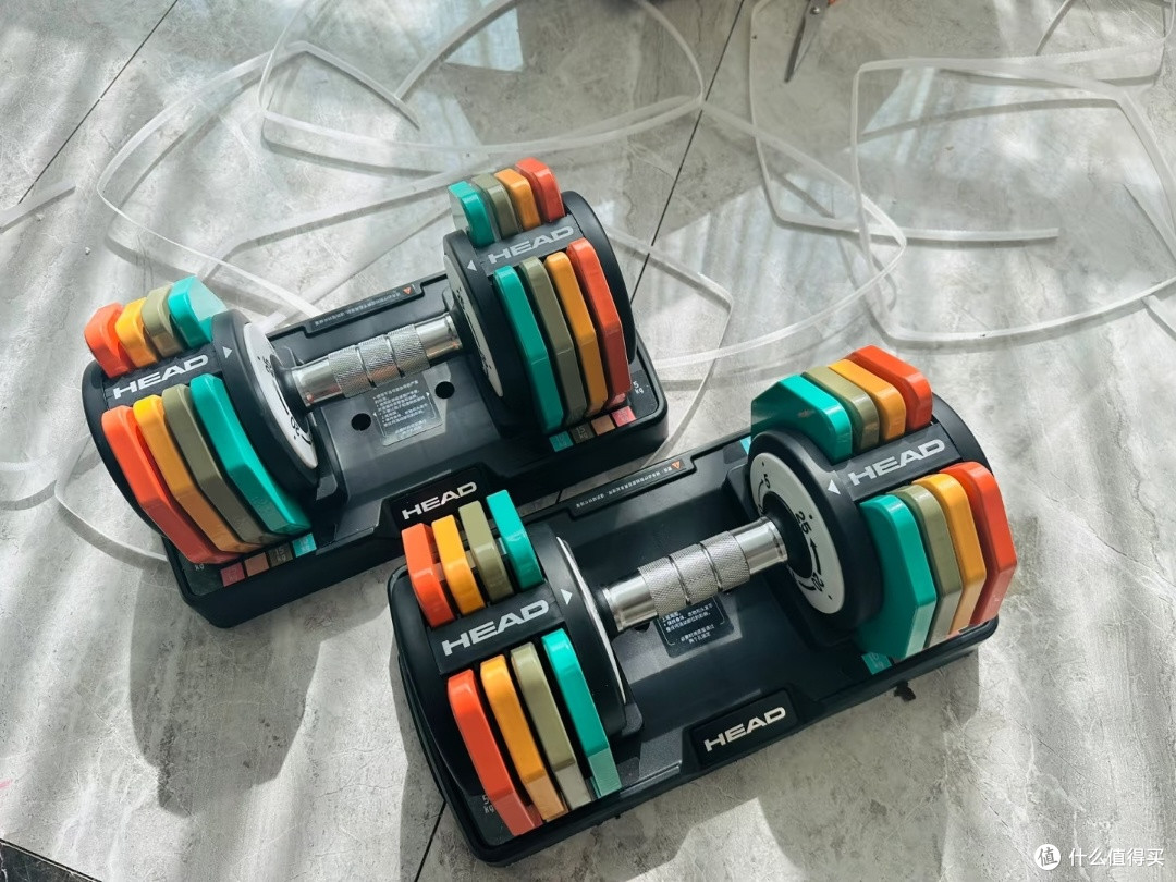 HEAD海德果力快调哑铃，秒换片，全家通用！