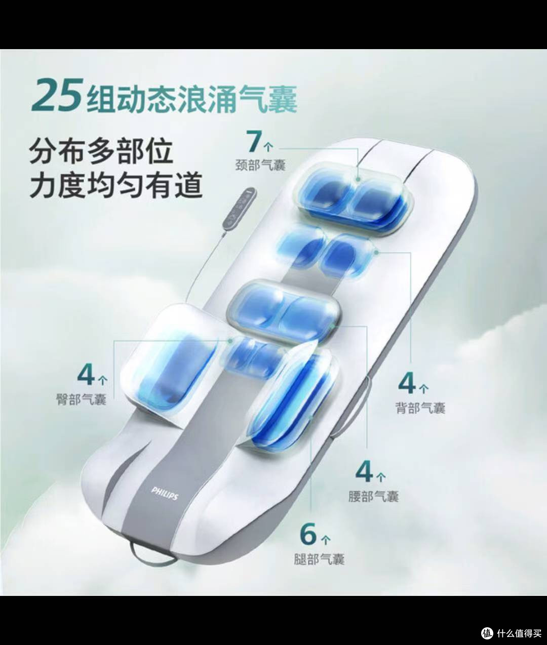飞利浦按摩垫:打工人的居家放松神器