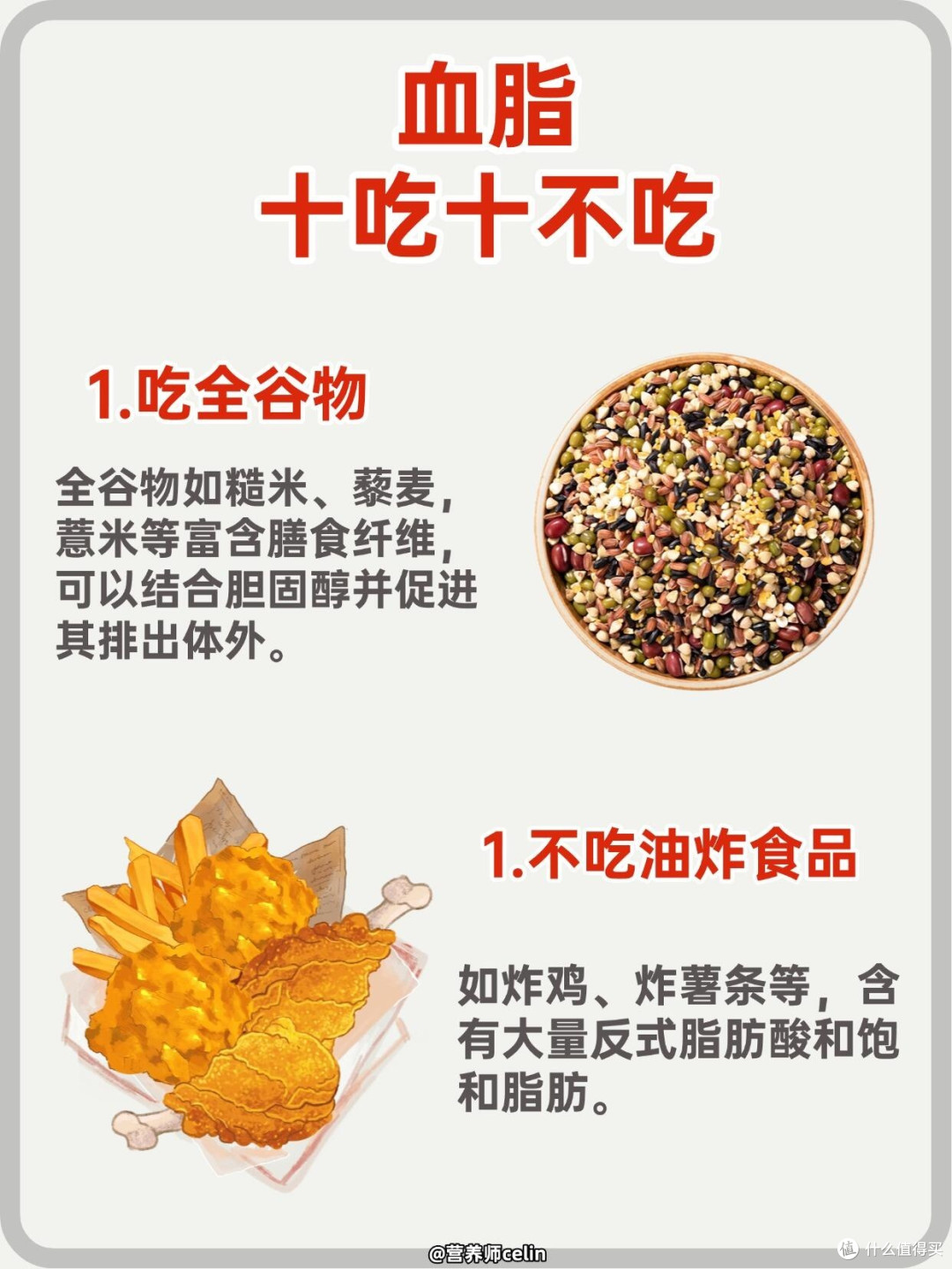 血脂10吃10不吃！