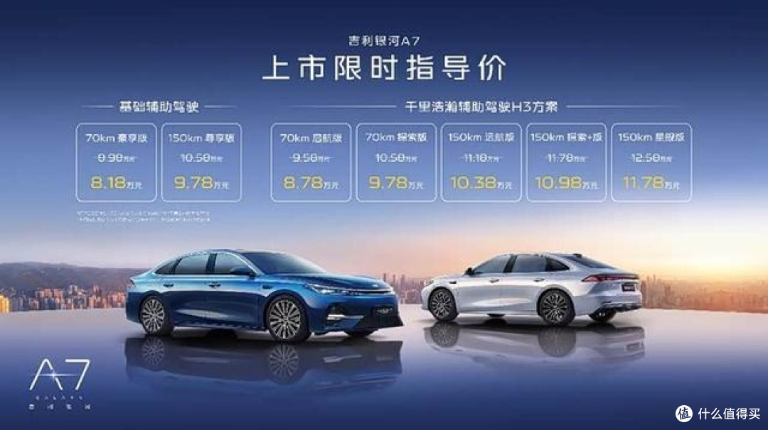 电混家轿新标杆 吉利银河A7限时8.18万元起