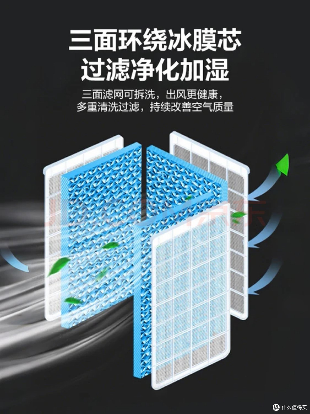 艾美特(AIRMATE)冷风扇空调扇制冷风机商用工业电冷风扇立式工厂网吧车间可移动水冷扇50L