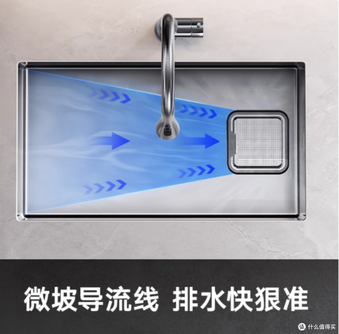 ✨告别厨房水槽烦恼！悍高这款 304 不锈钢大单槽绝了！