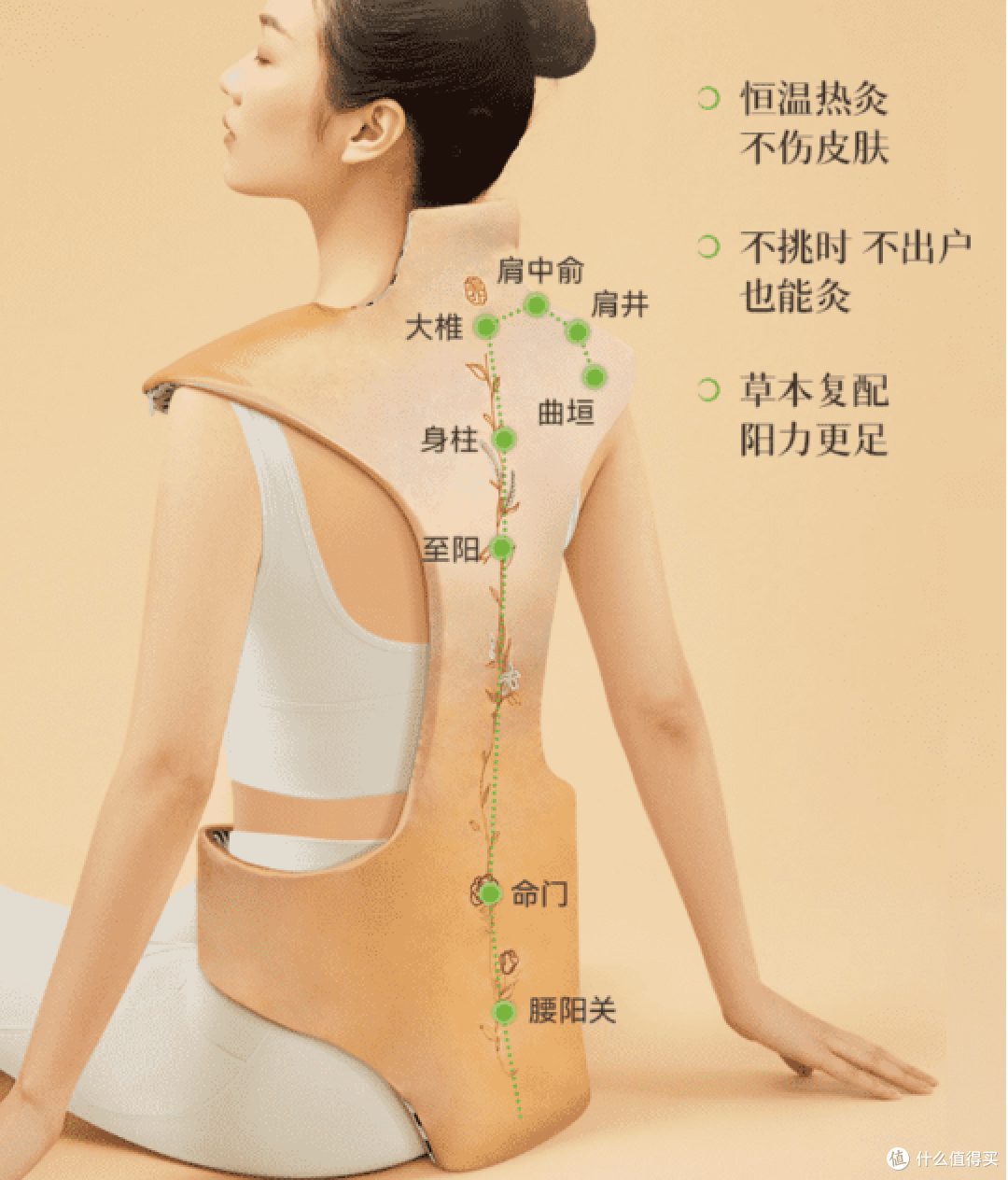 甘之颐金艾炙阳热敷包龙骨艾灸草本暖灸背部三伏晒背平替三伏灸