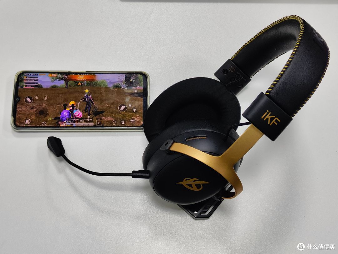 黑金色 iKF V11 Max 上手：冰感耳罩 + 四模连接，超强开黑神器