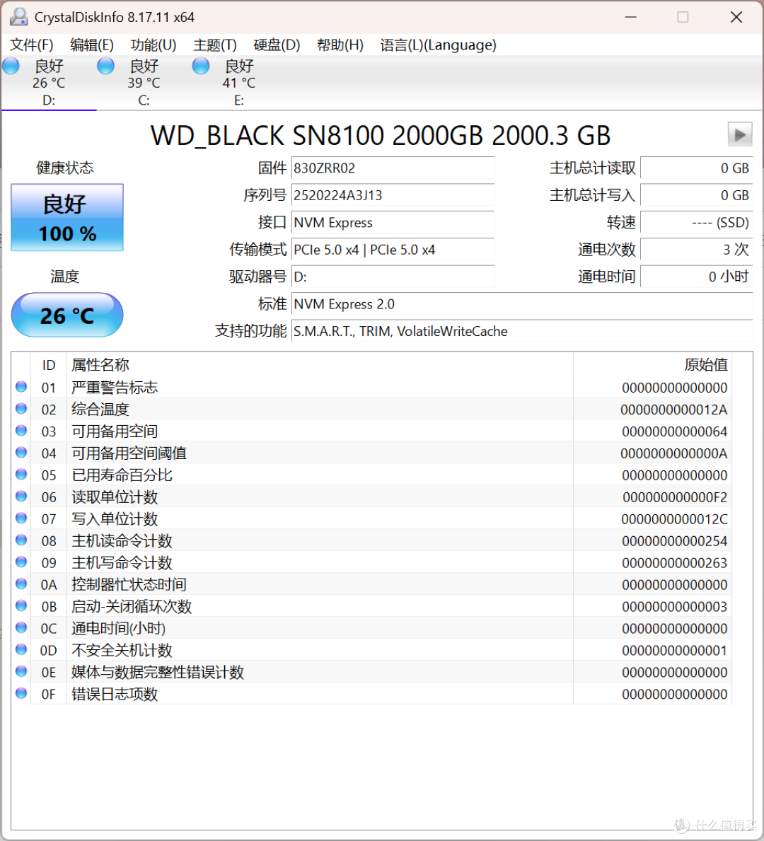 旗舰PCIe5.0固态 WD_BLACK SN8100 2TB上手评测