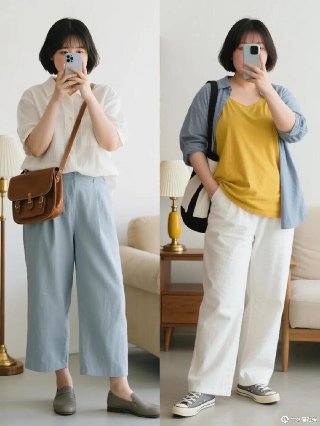 这才是130斤小个子该有的样子：衣短裤长、发不过肩，利落又显高