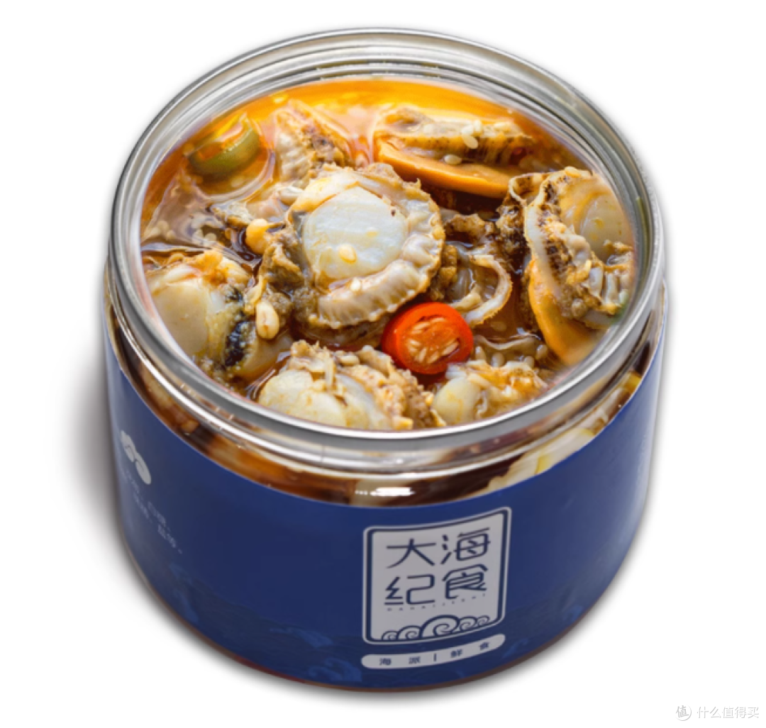 大海纪食旗舰店:麻辣扇贝即食罐装,买一送一的海鲜盛宴