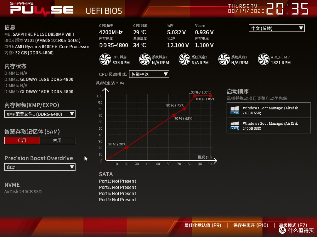 蓝宝石脉动 B850MP BIOS救急记，附新旧版BIOS对比