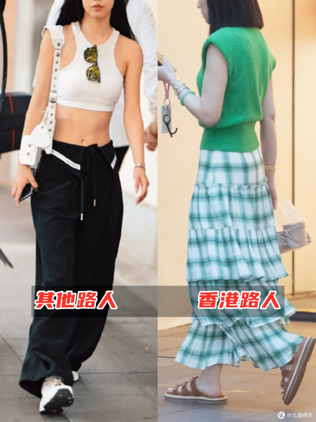 被香港街拍惊艳!原来TVB剧不骗人:衣松裤宽不露胯,简约显气质