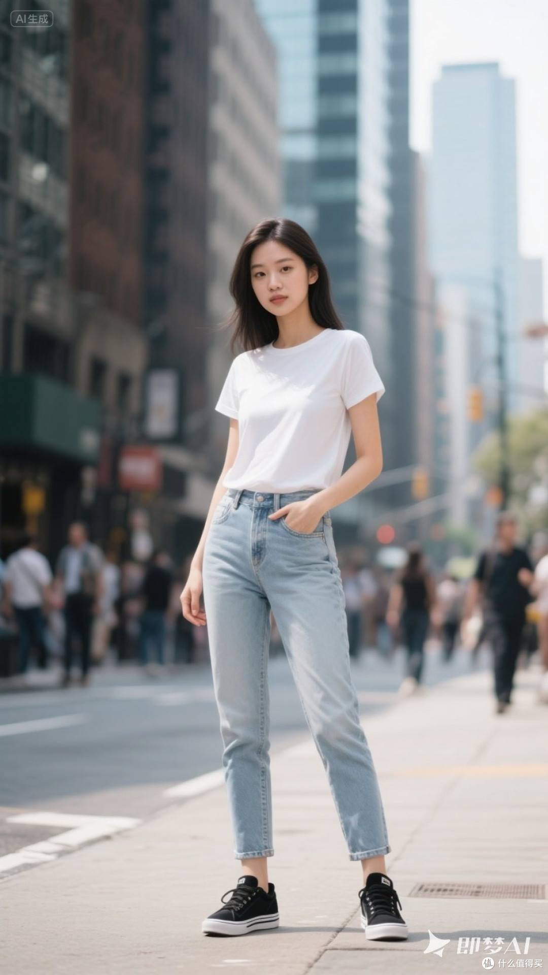 T恤穿搭的多种选择