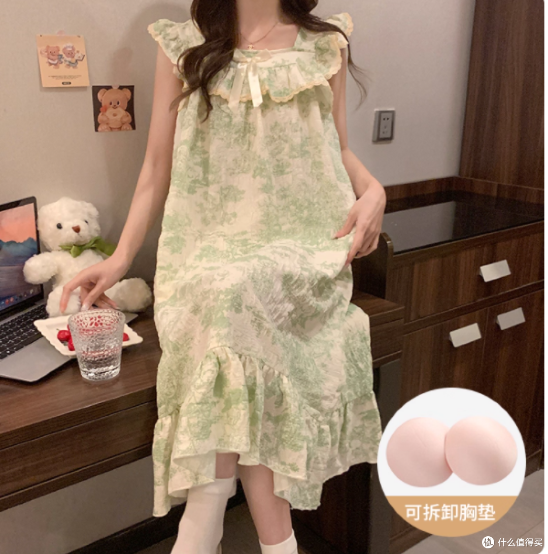 夏日甜心必备!甜心时报带胸垫睡裙来袭💖