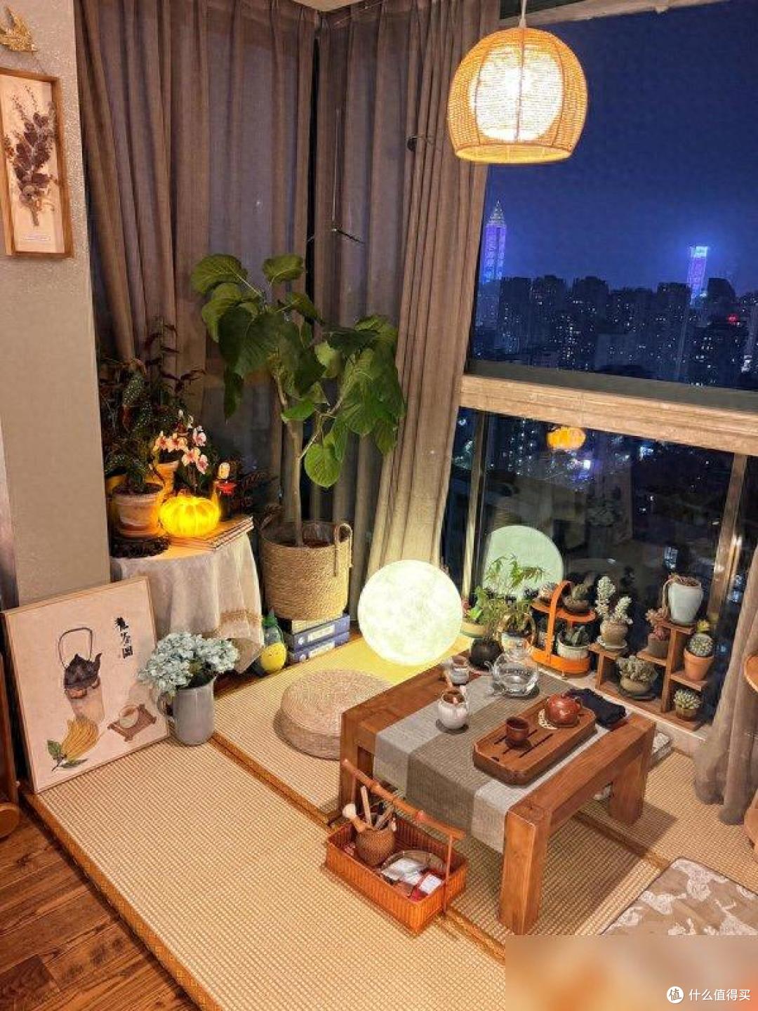 浙江一女子把4㎡阳台改成了茶室,那叫一个好看,真的太有禅意了
