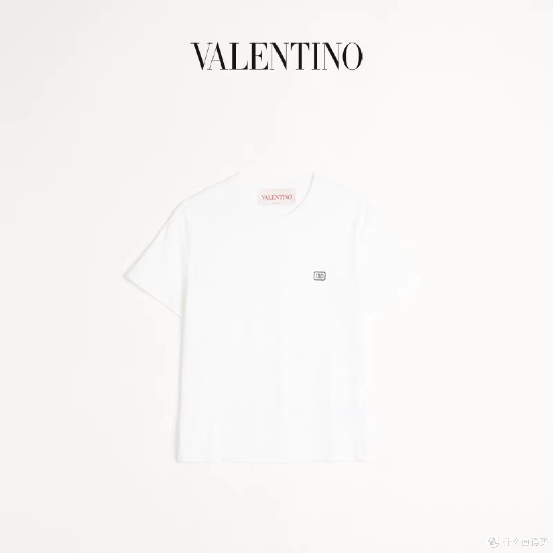 华伦天奴VALENTINO男士VLOGO棉质T恤