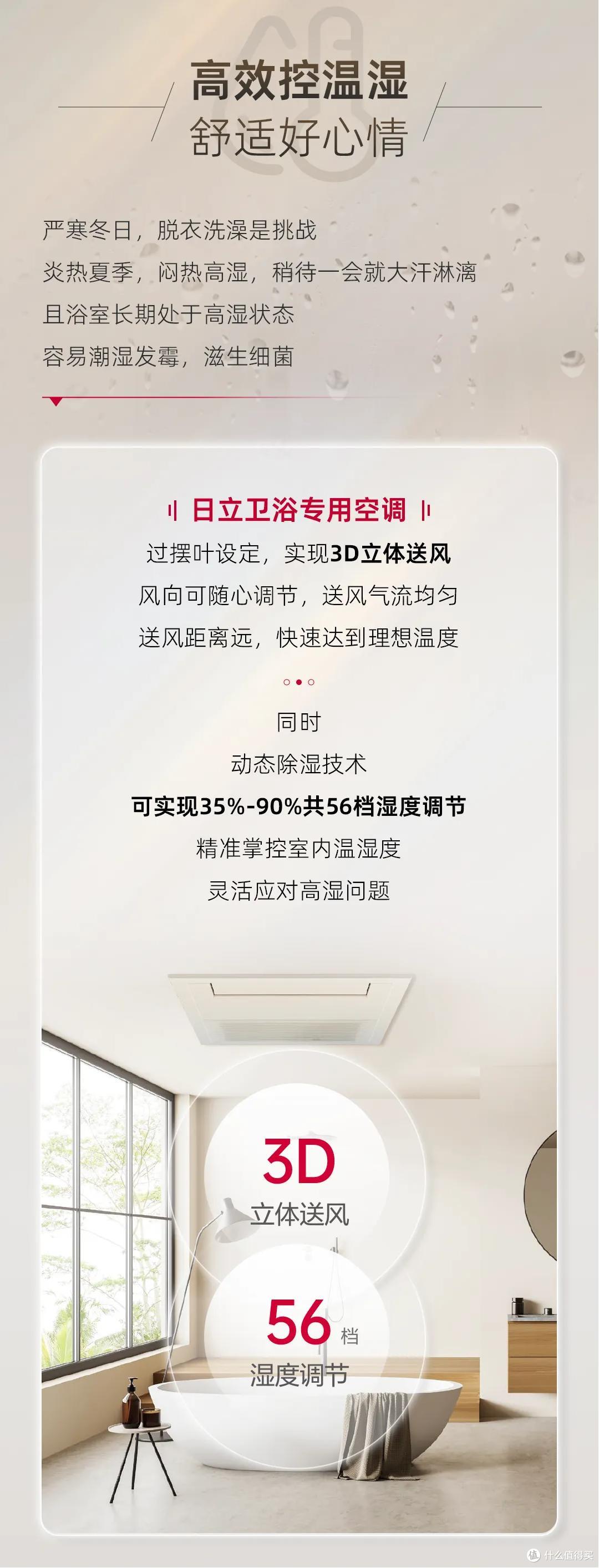 蒸汽闷热不再困扰,日立卫浴专用空调带来清爽体验