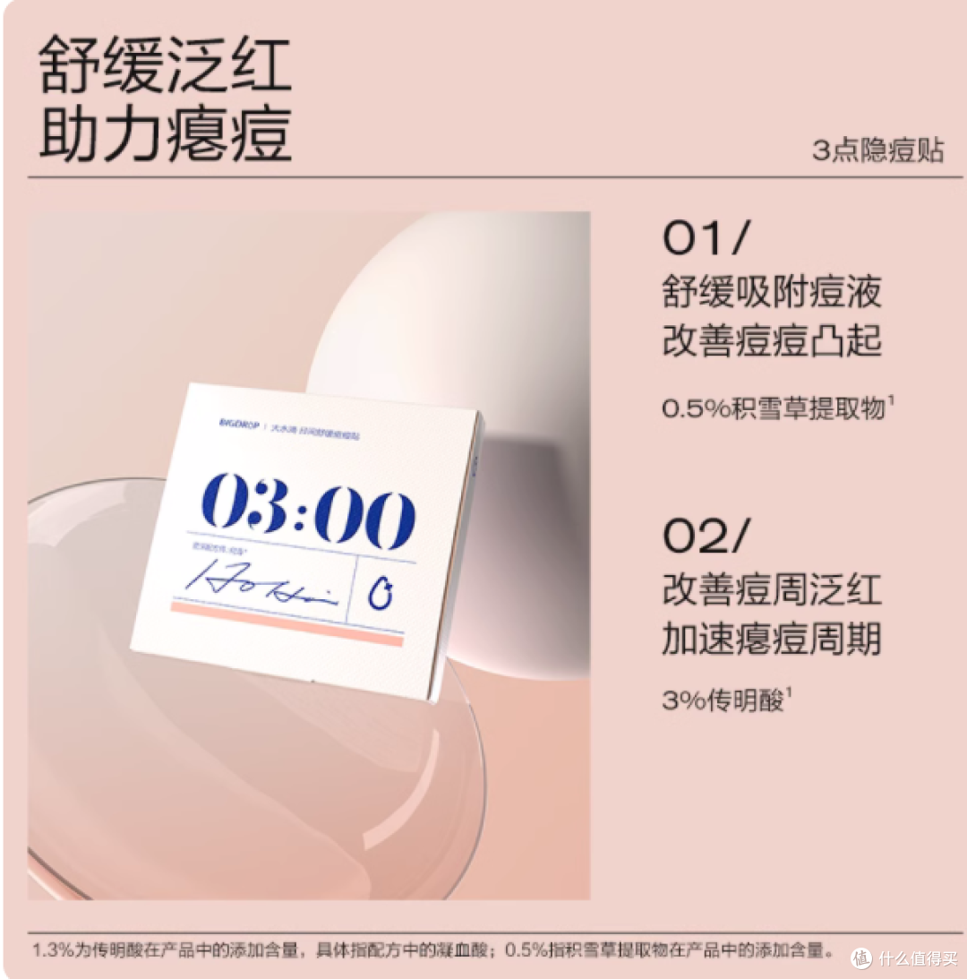 大水滴 3:00 痘痘贴:你的专属祛痘神器