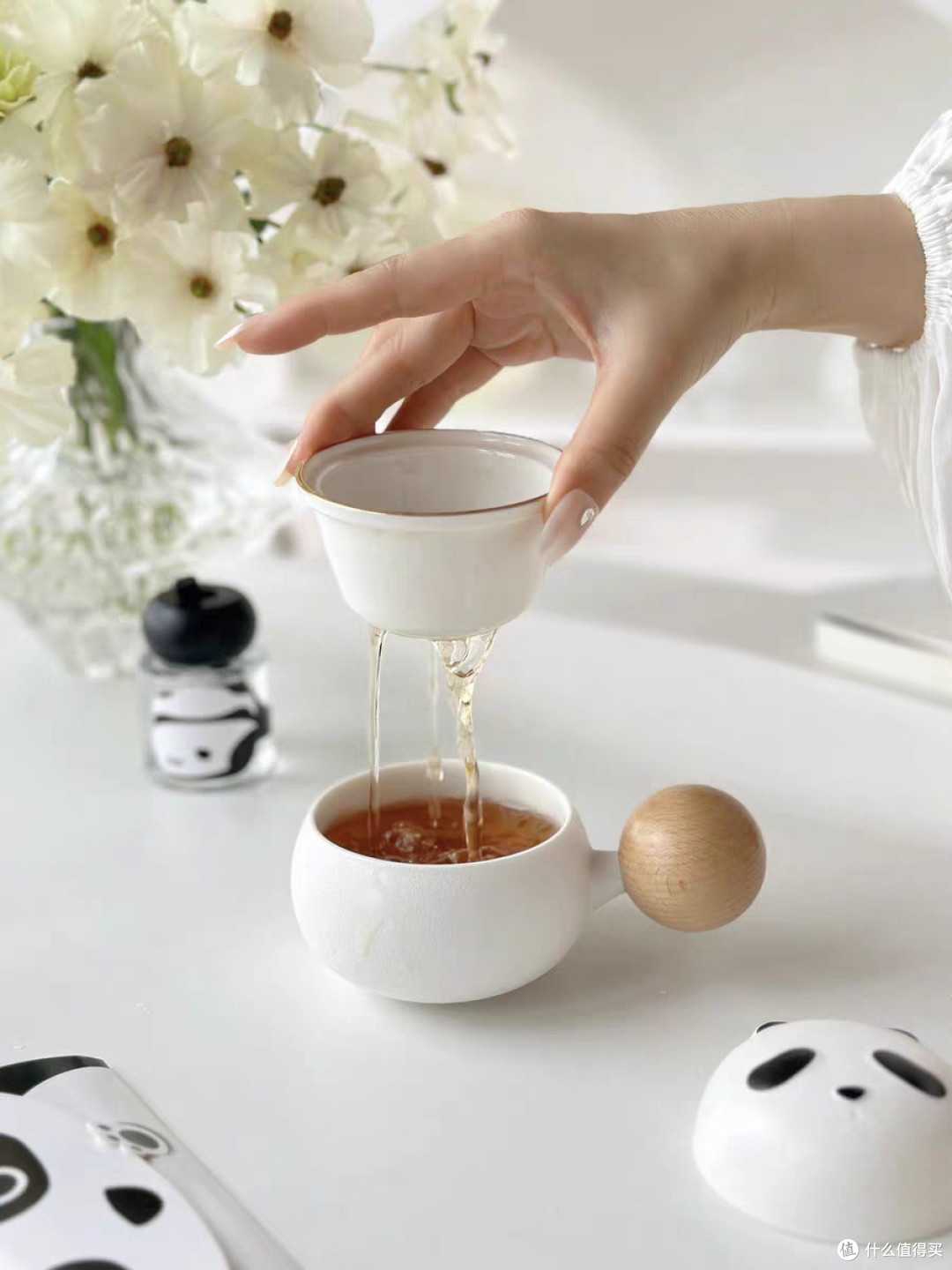熊猫茶杯与香薰礼盒的温暖心意