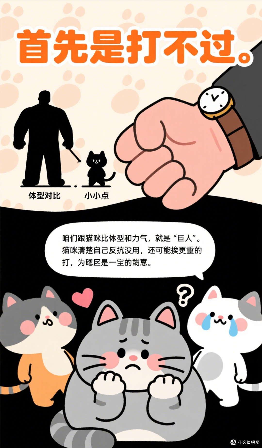 猫咪被打“不反抗”?原因让人心碎!