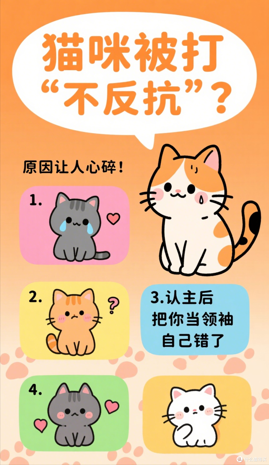 猫咪被打“不反抗”?原因让人心碎!