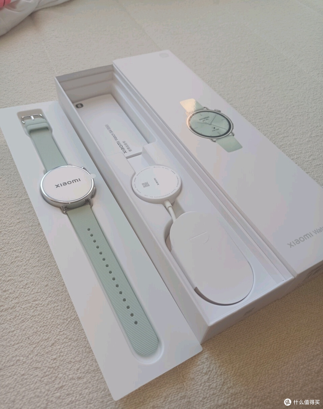 七夕送老婆就选——小米(MI)Xiaomi Watch S4 41mm 薄荷绿 手表