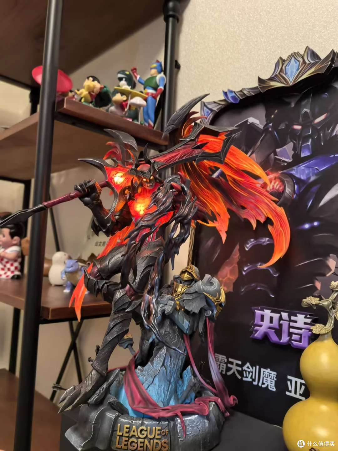 英雄联盟剑魔雕塑,承载爱意的地狱之火