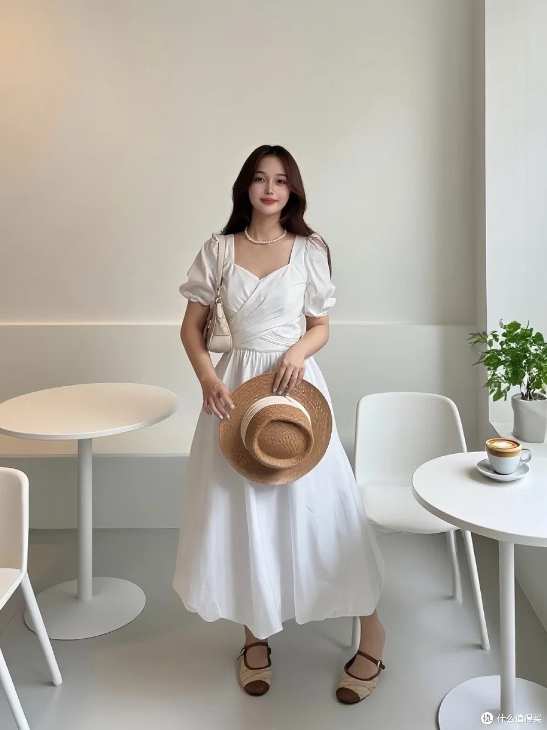 七夕穿Vero Moda纯白连衣裙，甜到心尖的约会战袍