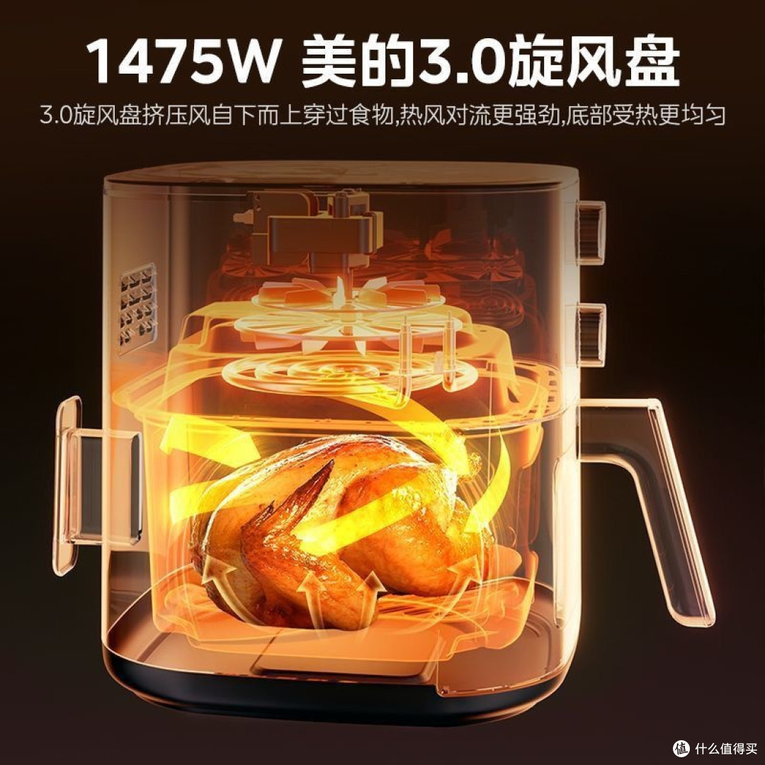 6L超大容量!美的KZE6016空气炸锅众测报告!大户人家厨房必备!