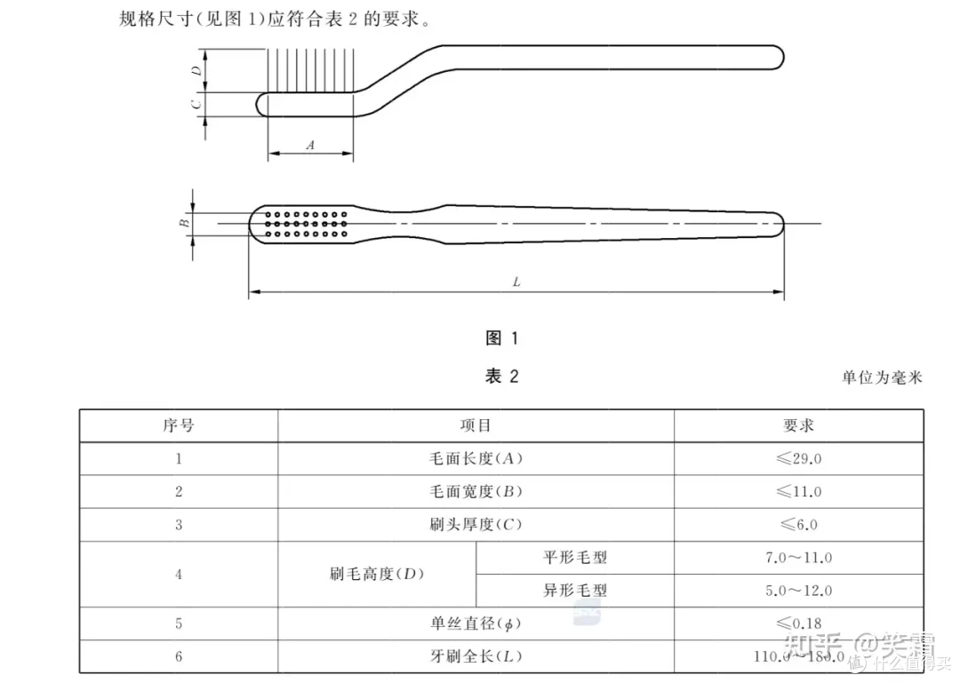 儿童牙刷的刷头国标要求