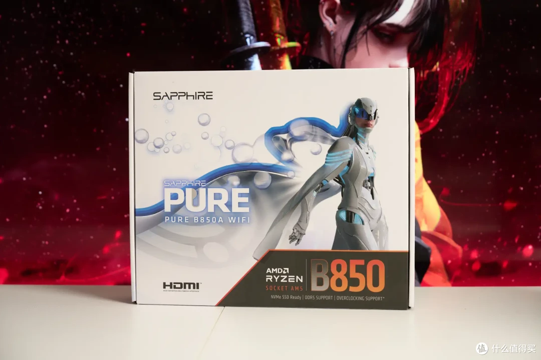 真白色套装,蓝宝石PURE极地B850A WIFI装机