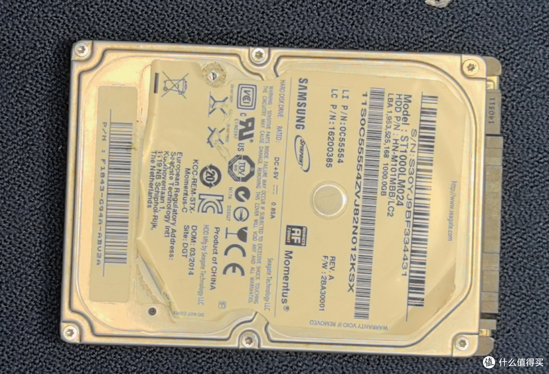 硬核拆解1000G笔记本机械硬盘