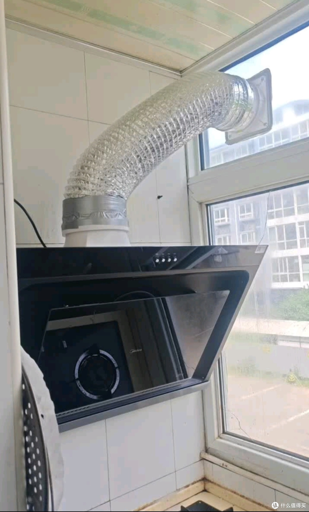 美的（Midea）抽吸排油烟机 家用侧吸式吸油烟机 排烟机 厨房脱排