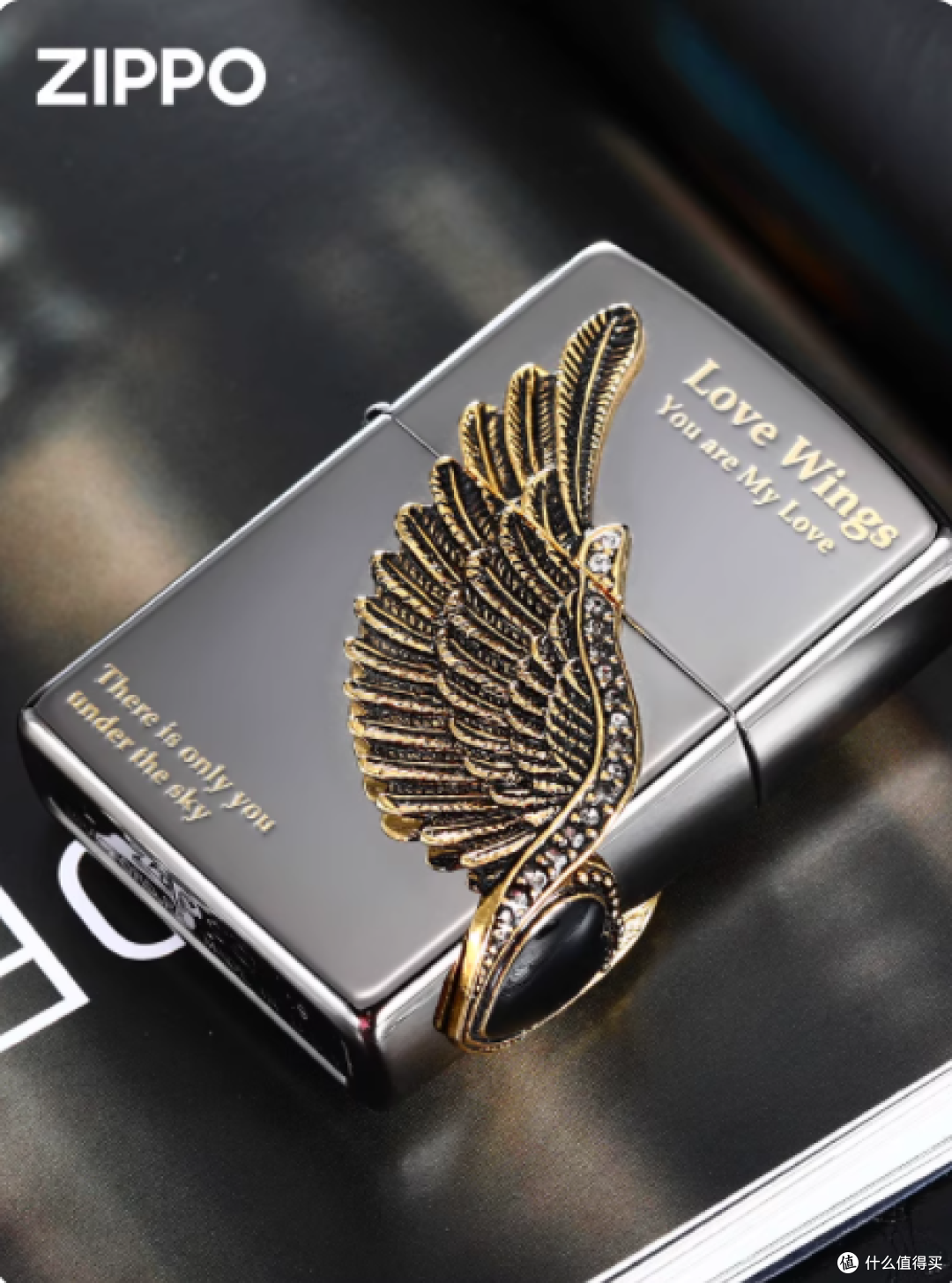 Zippo 黑冰爱神之翼限量版：点燃爱与时尚的火焰