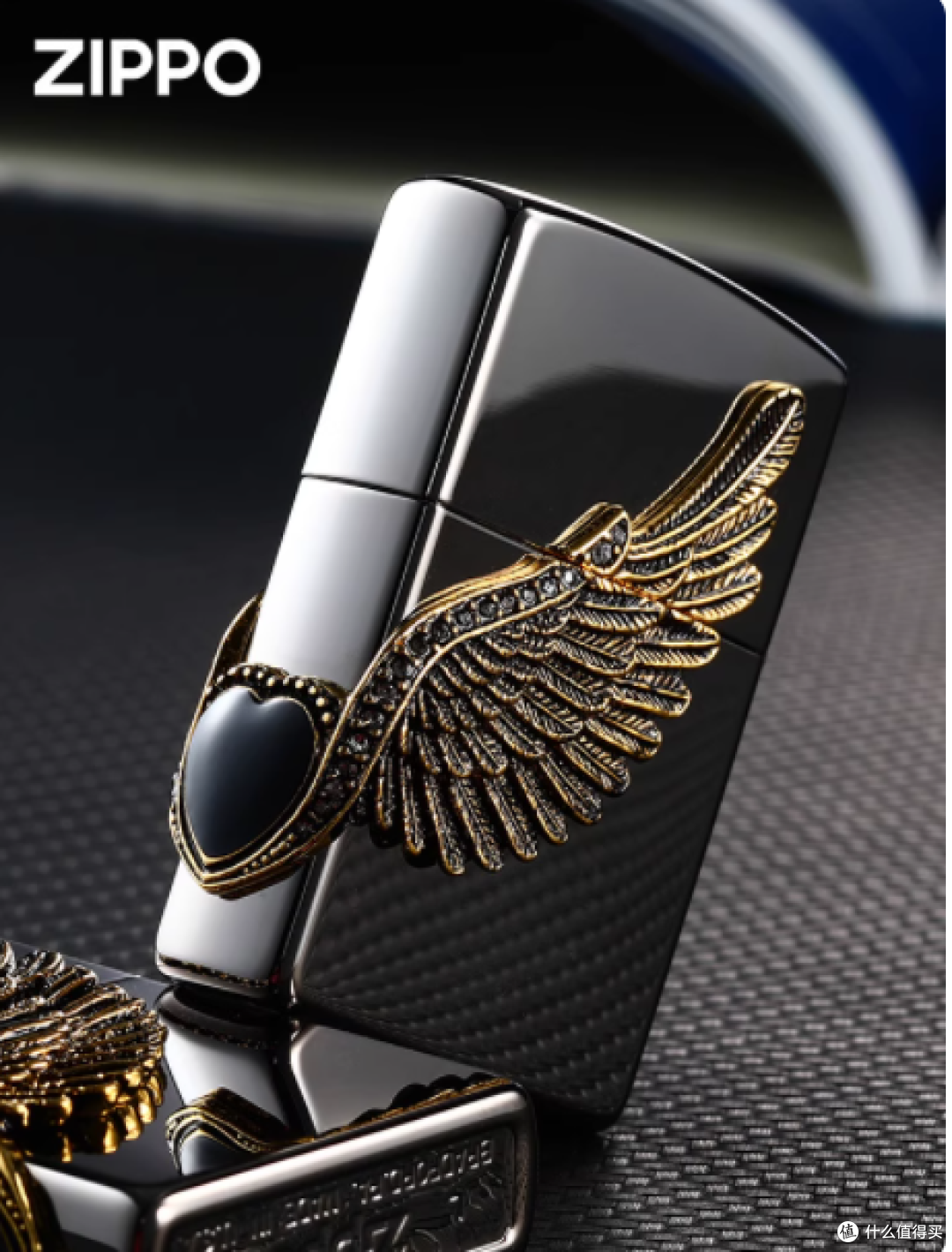 Zippo 黑冰爱神之翼限量版：点燃爱与时尚的火焰