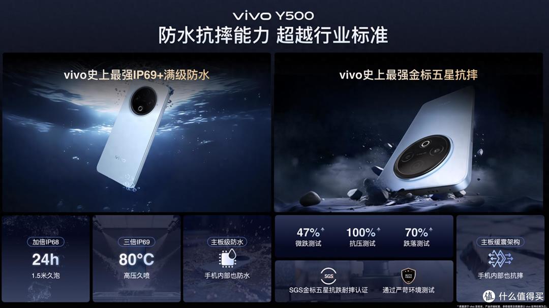 金刚磐石架构遇上IP69+防水,vivo Y500打造安心新体验