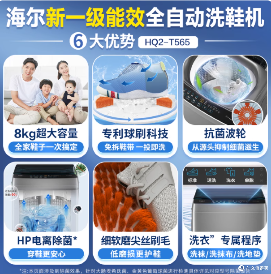 海尔 HQ2-T565 洗鞋机:智能洗鞋,轻松生活 _洗衣机_什么值得买