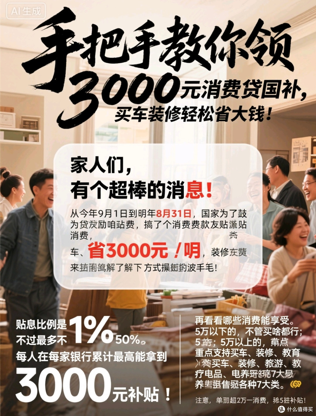 手把手教你领3000元消费贷国补,买车装修轻松省大钱!