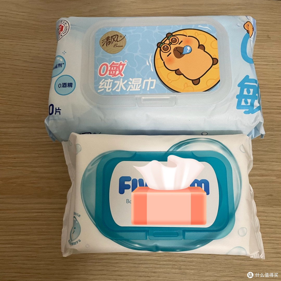 清风卡皮巴拉0敏纯水湿巾,小孩子友好湿巾推荐!
