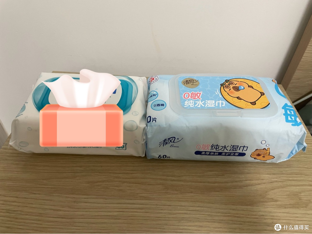 清风卡皮巴拉0敏纯水湿巾,小孩子友好湿巾推荐!