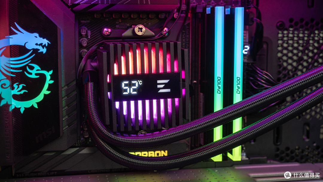 低噪稳压9950X3D,磁吸数显屏,ZALMAN思民ALPHA2 A36水冷评测