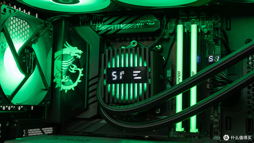 低噪稳压9950X3D,磁吸数显屏,ZALMAN思民ALPHA2 A36水冷评测